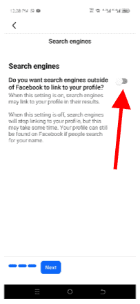 Block your profile from Google search