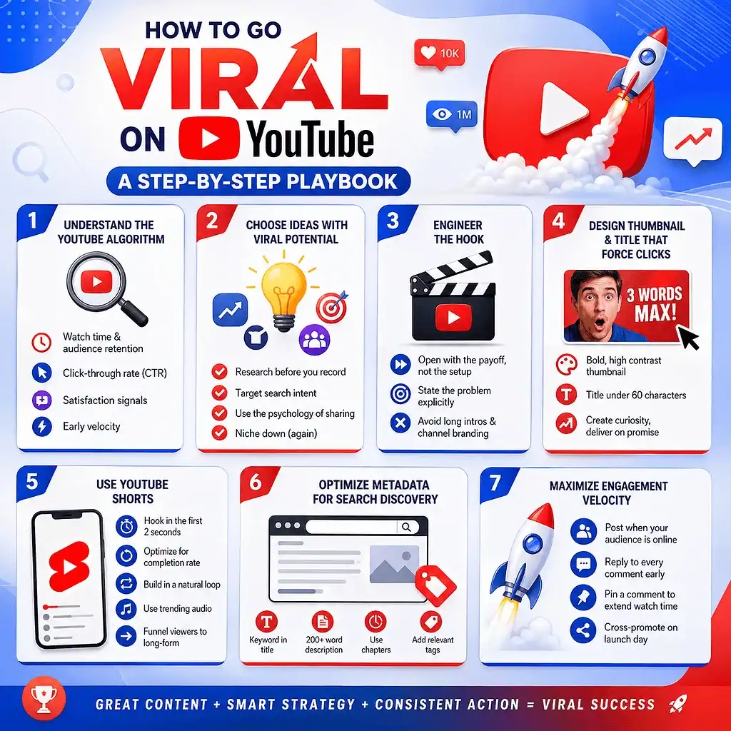 How to go viral on YouTube A Step-by-Step Playbook
